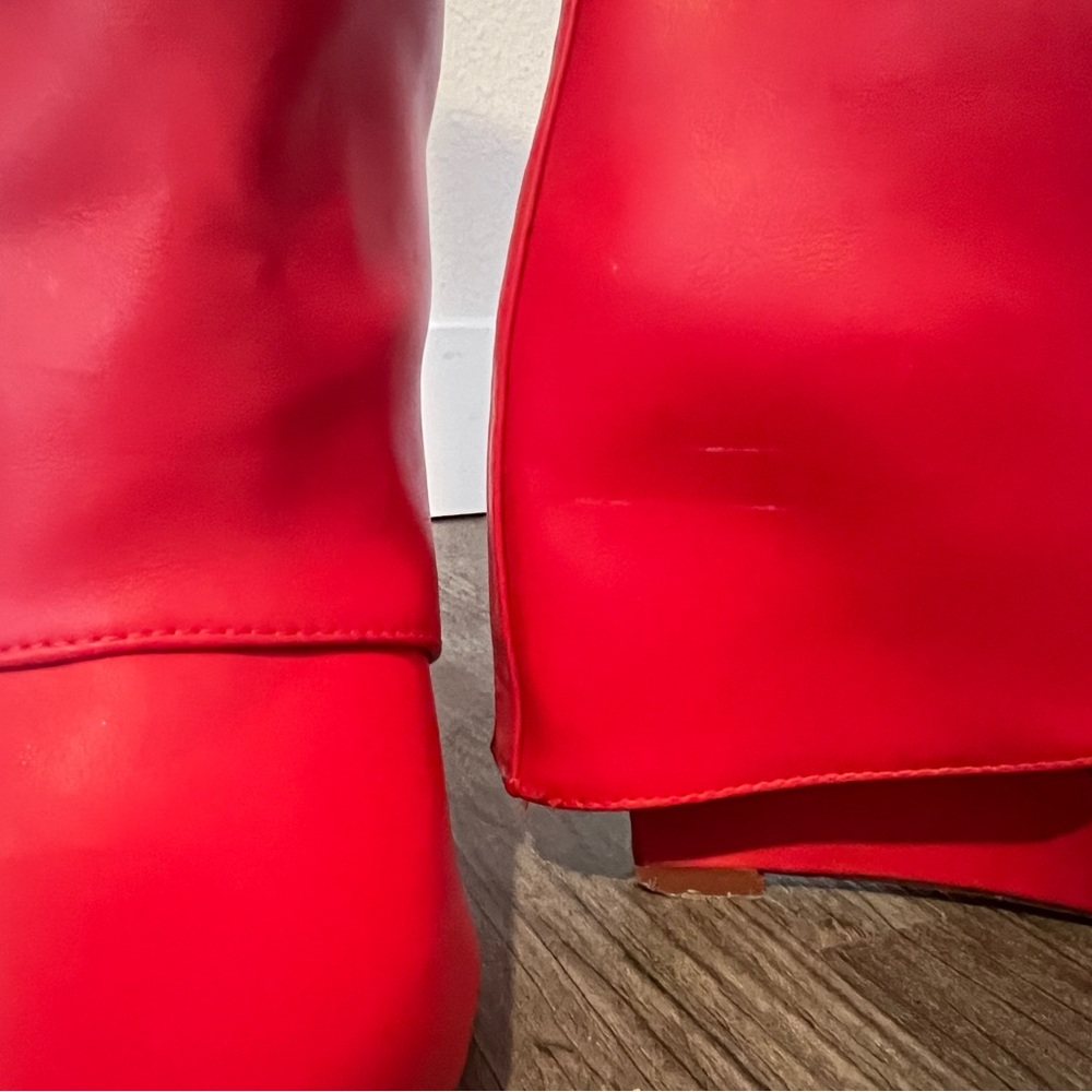 Azalea Wang Stuck On You Wedge Boot In Red - image 6